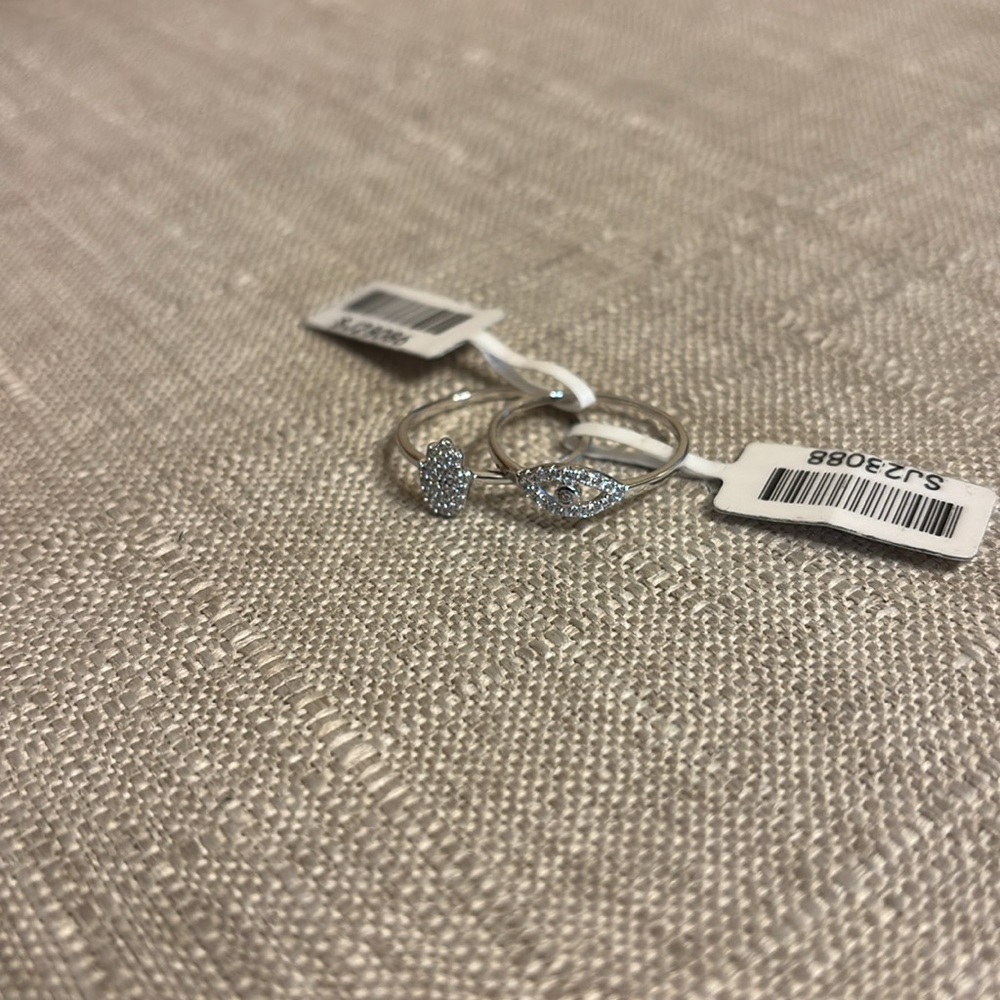 2 Silver Rings - image 1